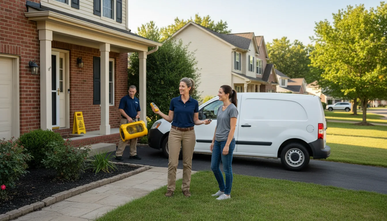 Residential water damage restoration in Horn Lake, MS